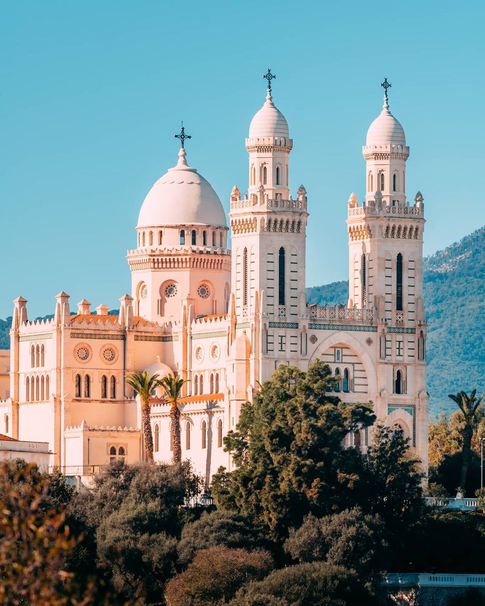 Vue rapprochée de la Basilique Saint Augustin d'Annaba