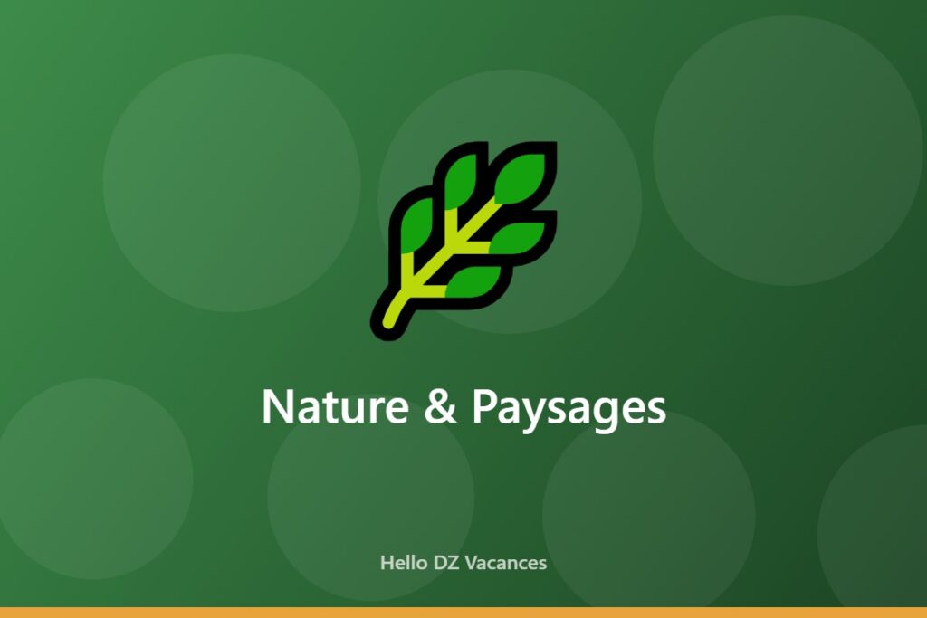 Illustration générique de la catégorie Nature & Paysages sur Hello DZ Vacances
