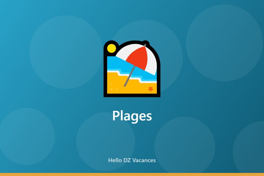 Illustration générique de la catégorie Plages sur Hello DZ Vacances