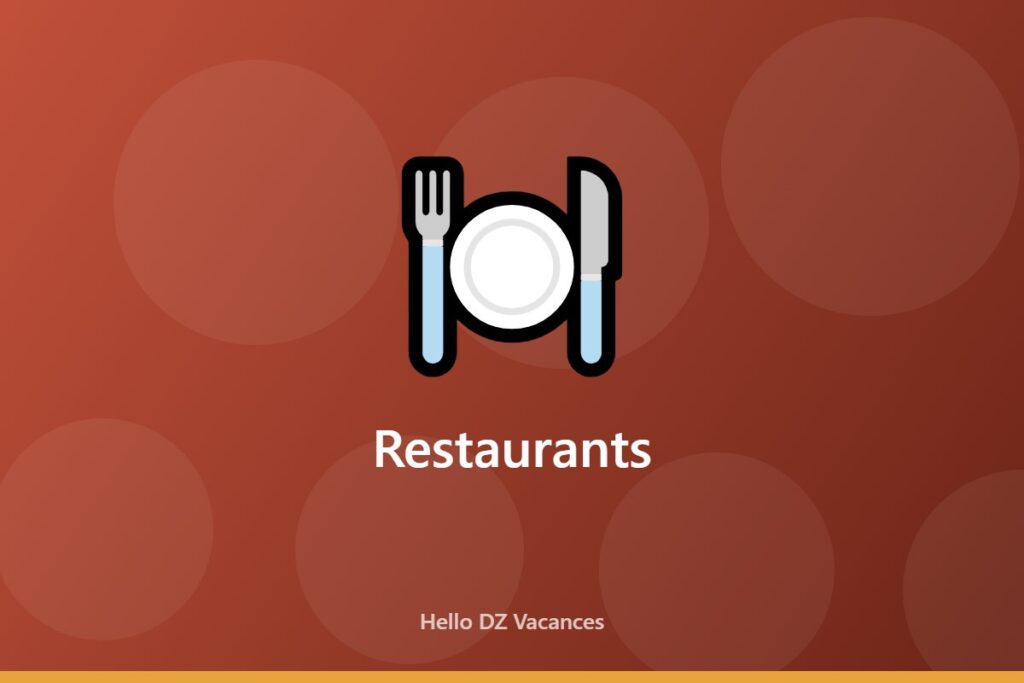 Illustration générique de la catégorie Restaurants sur Hello DZ Vacances