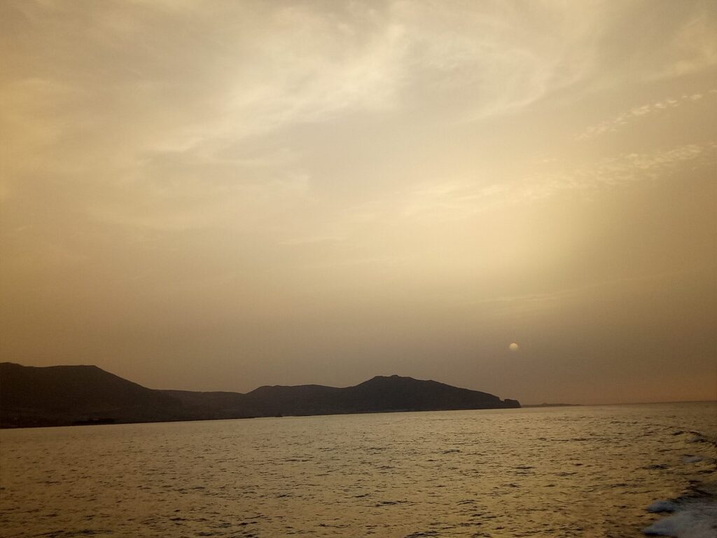 Le Cap Falcon au coucher du soleil
